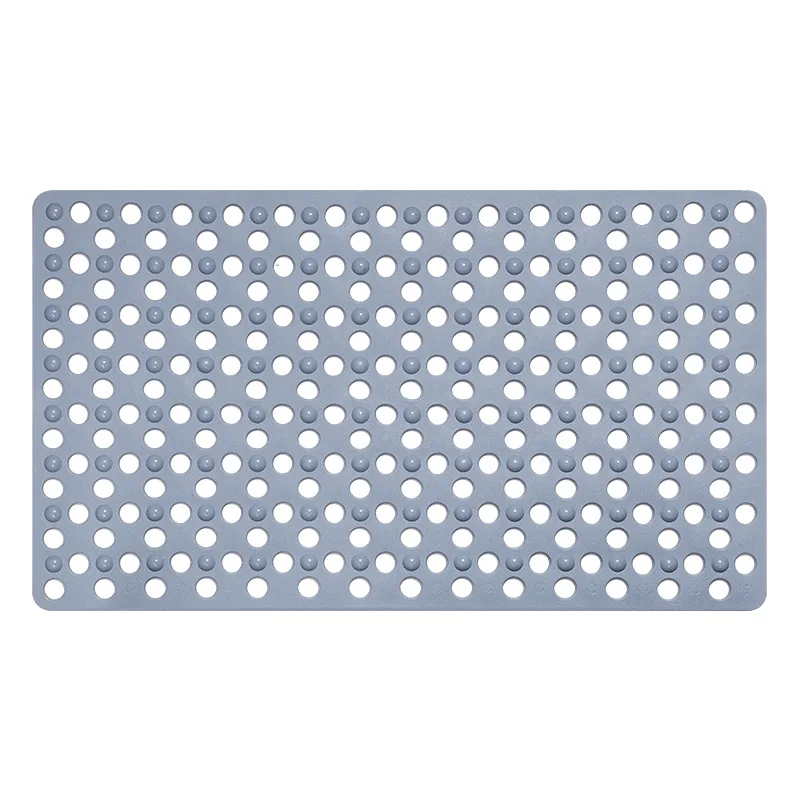 Anti-skid Rectangle Shower Mat Non-Slip Safety Household Bathroom Bath Mats with Drain Hole Shower Room Toilet Foot Massage Pad