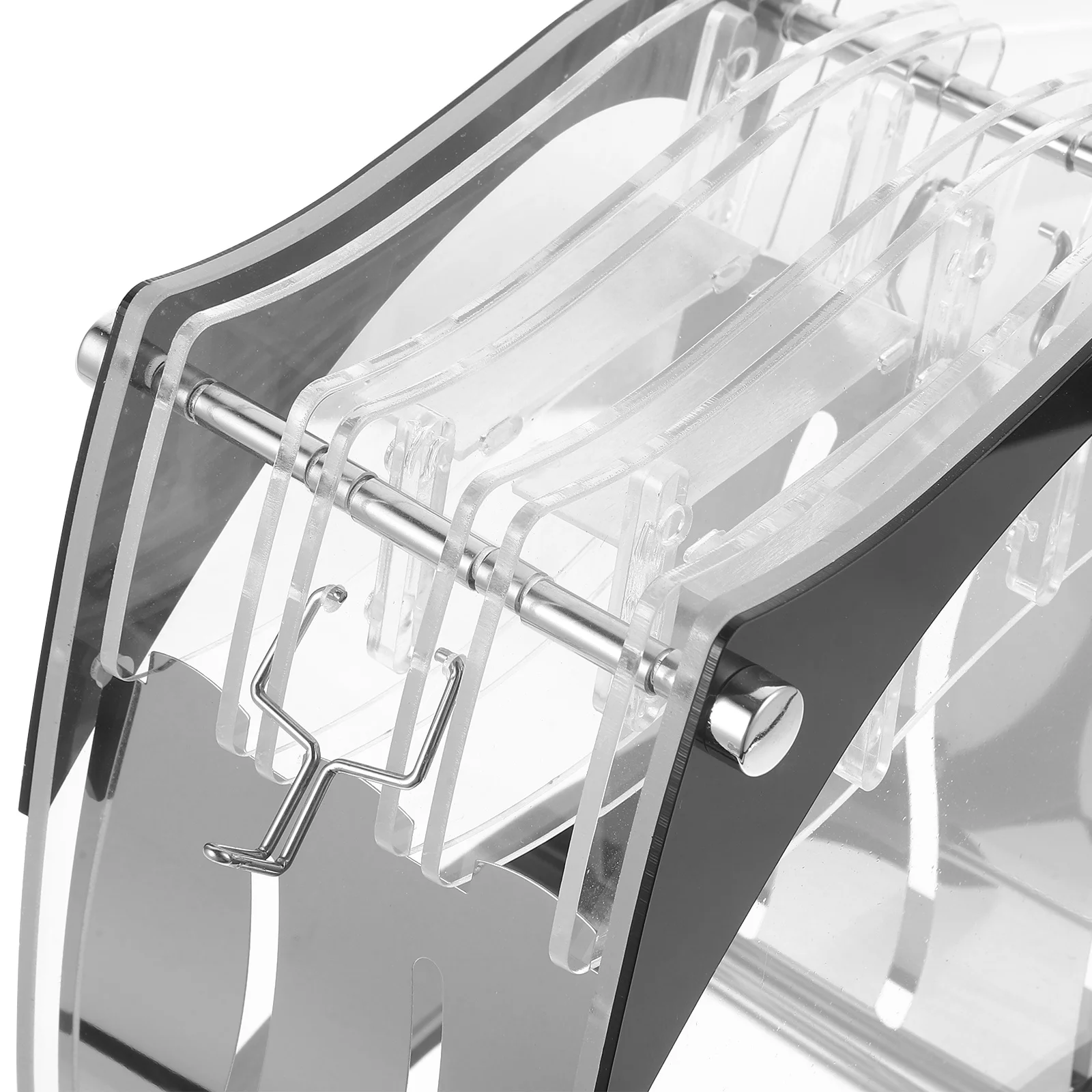 

Black Acrylic Knife Organizer Breathable Stainless Steel Holder Storage for 8 Knives Fruit Cleaver