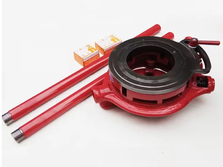 

Plumbing Hand Tool Portable Mini Manual Ratchet Pipe Threader Set Kits with Pipe Vise Pipe Cutter and Tripod Chain Stand Tap Die