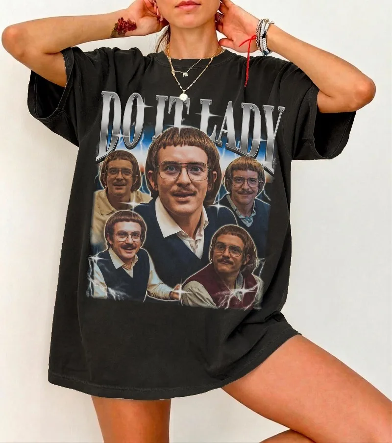 Do It Ladys Meme Do It Ladys T-Shirt Funny Internet Phrase Shirt Summer Men's and Women's Loose and Breathable T-shirt Top