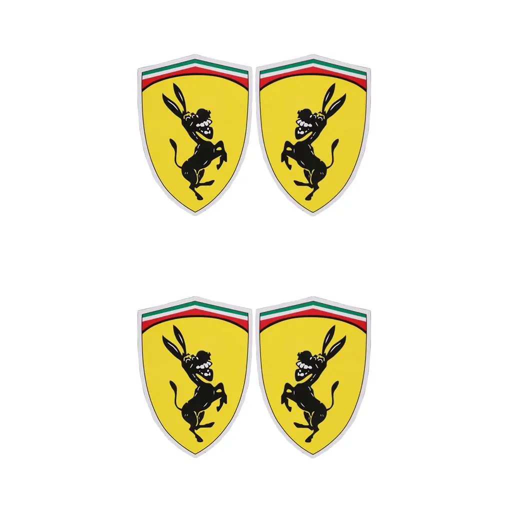 1-5pair Car Sticker Funny Donkey Pattern Decal Cover Badge Vehicle Stickers Party Supplies Replacement Car Styling Decal