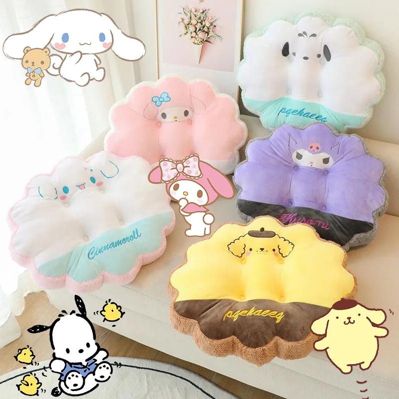Kawaii Sanrio Cinnamoroll Student Seat Cushion Cartoon Classroom Learning Protection Cute Thickened SeatCushion Toys Girls Gifts