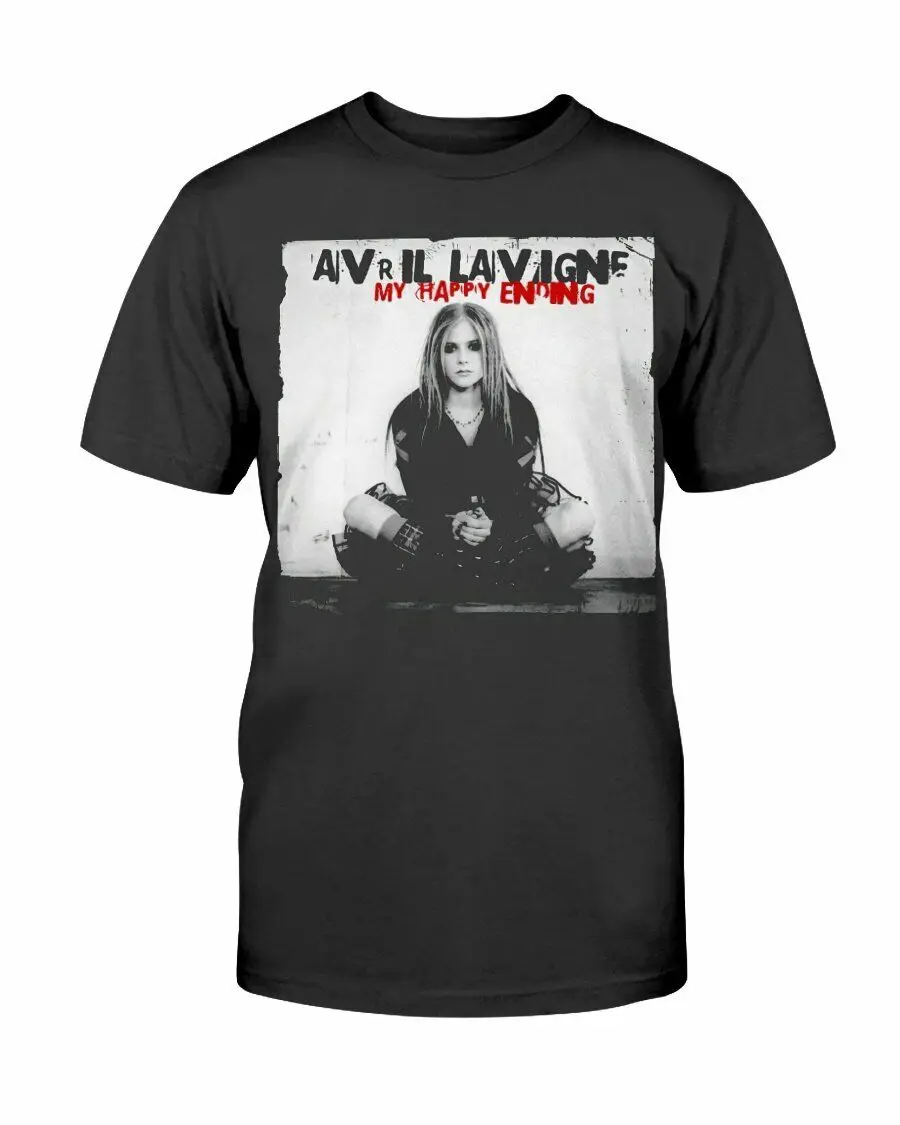 Avril Lavigne My Happy Ending Cotton T Shirt Size S M L 2345Xl