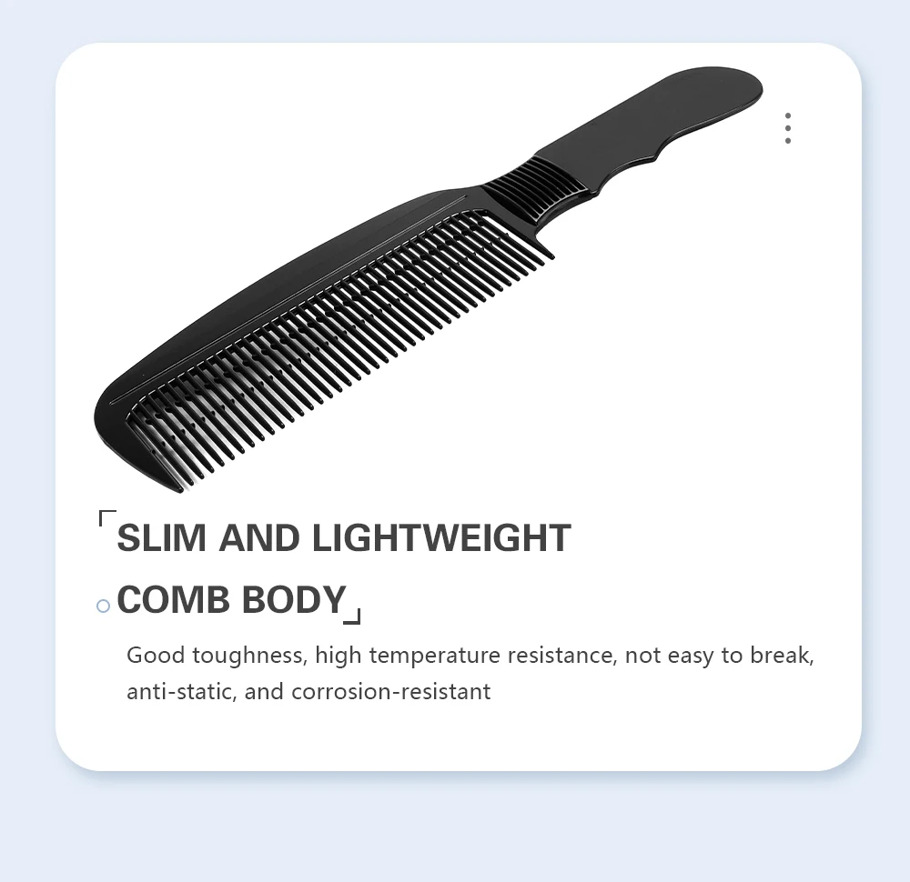 Salon Friseur Kamm anti statische Haars chneidekamm Anti-Rutsch-Friseur Trimmen Kamm breite Zahn Haarschnitt Bürste Styling-Werkzeuge – Detail 8
