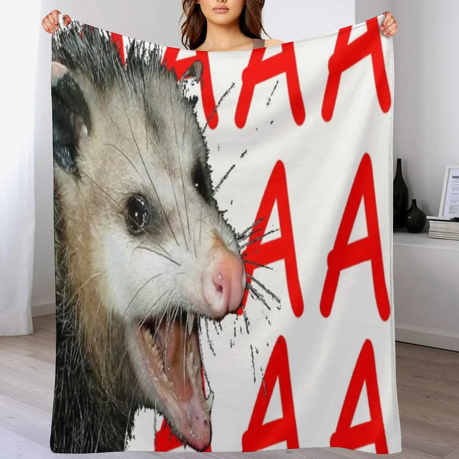

AAAAA POSSUM Throw Blanket Stuffeds Beach valentine gift ideas christmas gifts Blankets