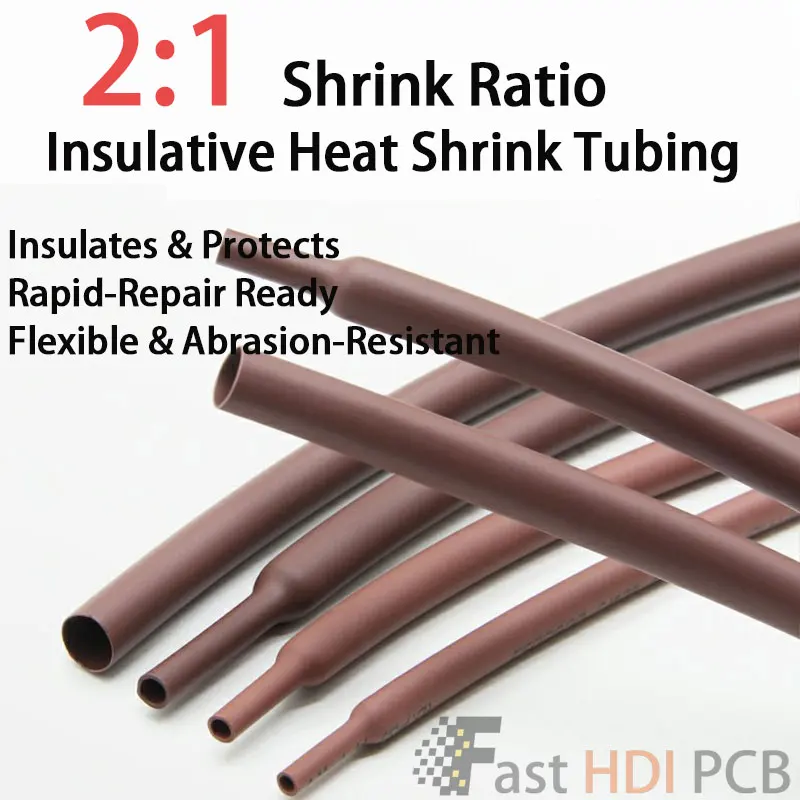 

Industrial Brown Heat Shrink Tube 2x - Instant Contraction, 1-50mm Full Range, Oil Resistant