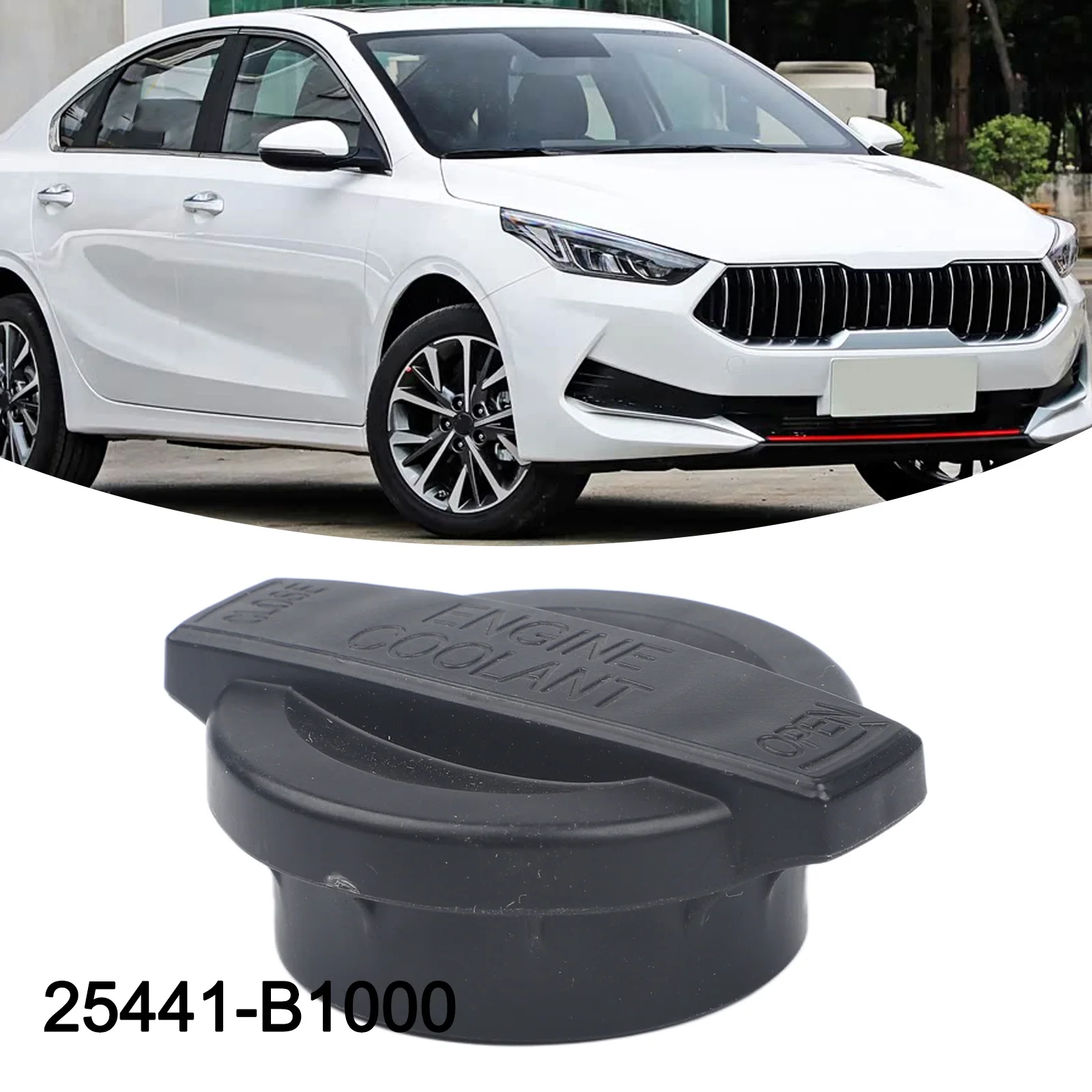 25441-B1000 Cap Coolant Reservoir Cap ABS Material High-quality Materials Replacement Installation Car Maintenance