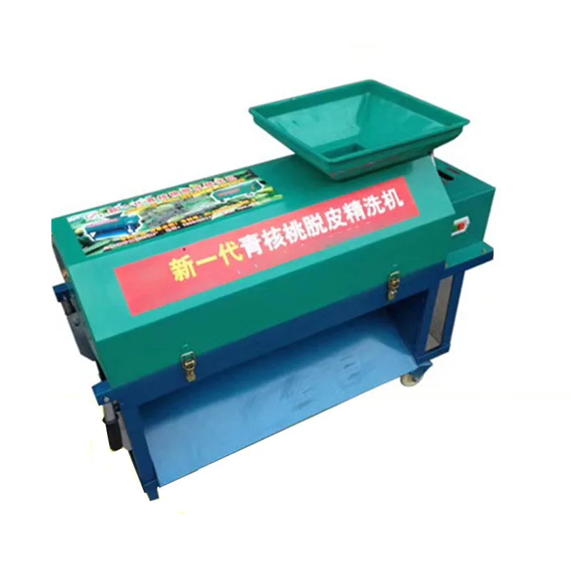 green walnut  peeler cleaning and peeling machine