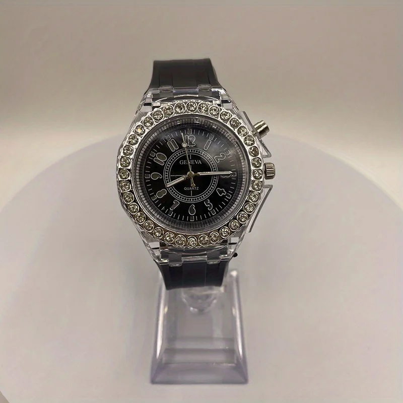 Reloj luminoso 2pcLED Reloj de silicona de moda