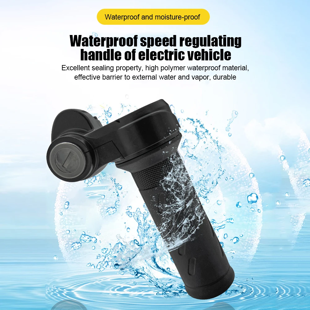 

Electric Bicycle Handle Universal Voltage E-Bike Throttle Grip Scooter Handle Replacement Parts Vehicle Speed Regulating Handle