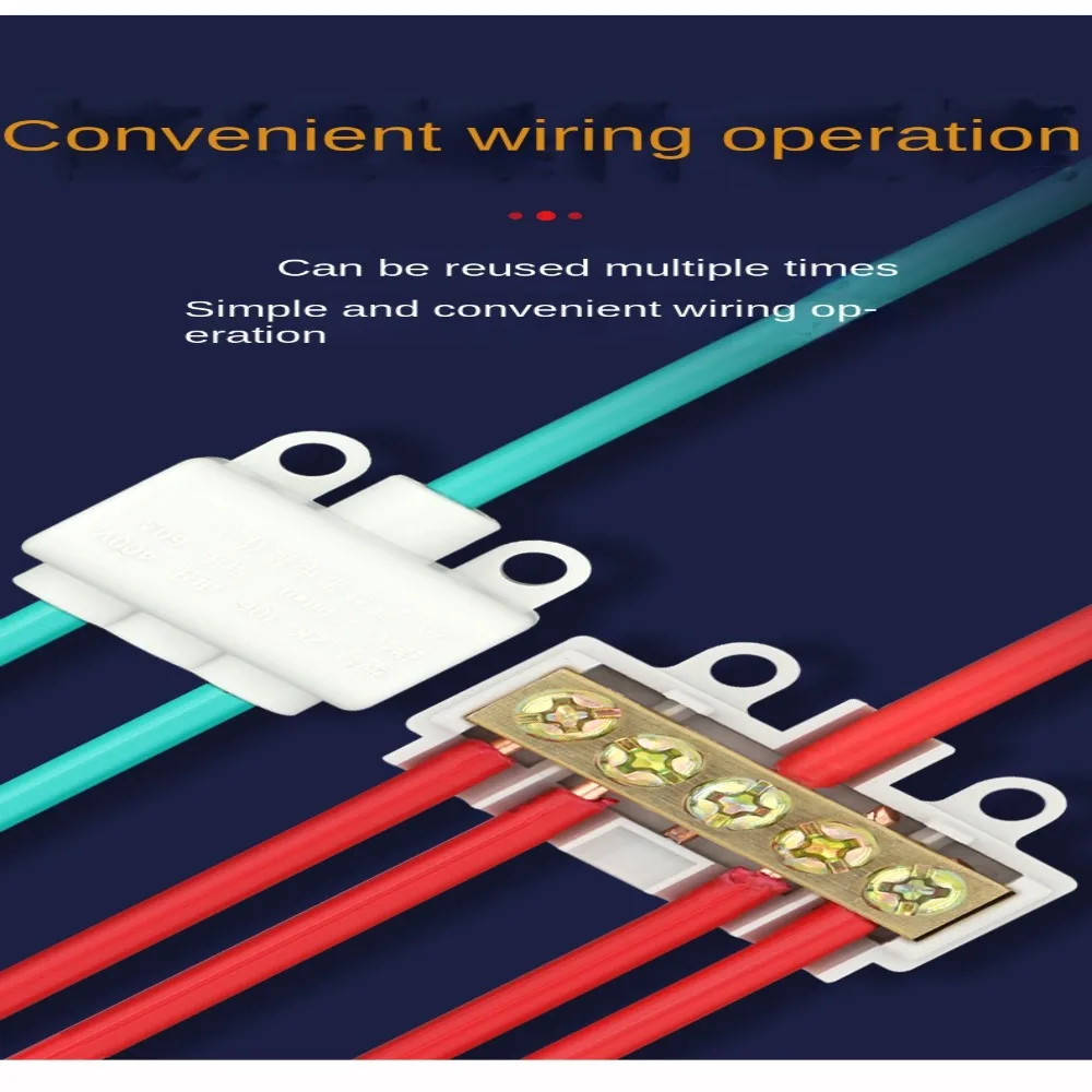 Splitter Wire Connector Terminal Block Quick Wire Connector Terminal T-type Wiring Terminal High Power Branch Terminal Block