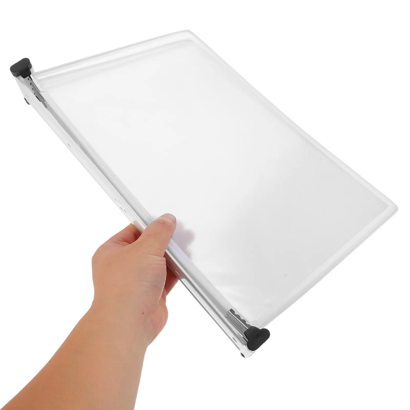 

Wall Mounted Document Display Rack 5 Transparent Easy-Access Panels Office Binder Organizer Reference Display System Hanging