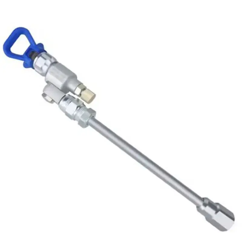 vanne-d'arret-pivotante-a-verrouillage-abyn-287030-pour-pulverisateurs-de-peinture-sans-air-tige-d'extension-metallique-anti-salive-de-25-cm-compatible-avec-les-filetages-de-7-8-pouces