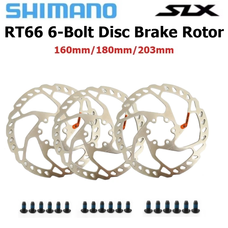 SHIMANO SM-RT66 Disc Brake Rotor High Performance Lightweight High Strength Efficient Heat Dissipation 160/180/203mm