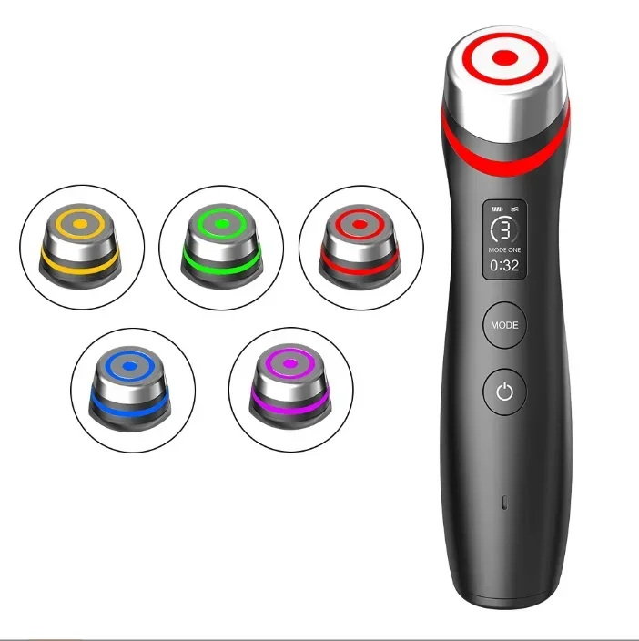 5 Color Light Imported EMS Microcurrent Vibration Massager for Relaxation And Stress Relief