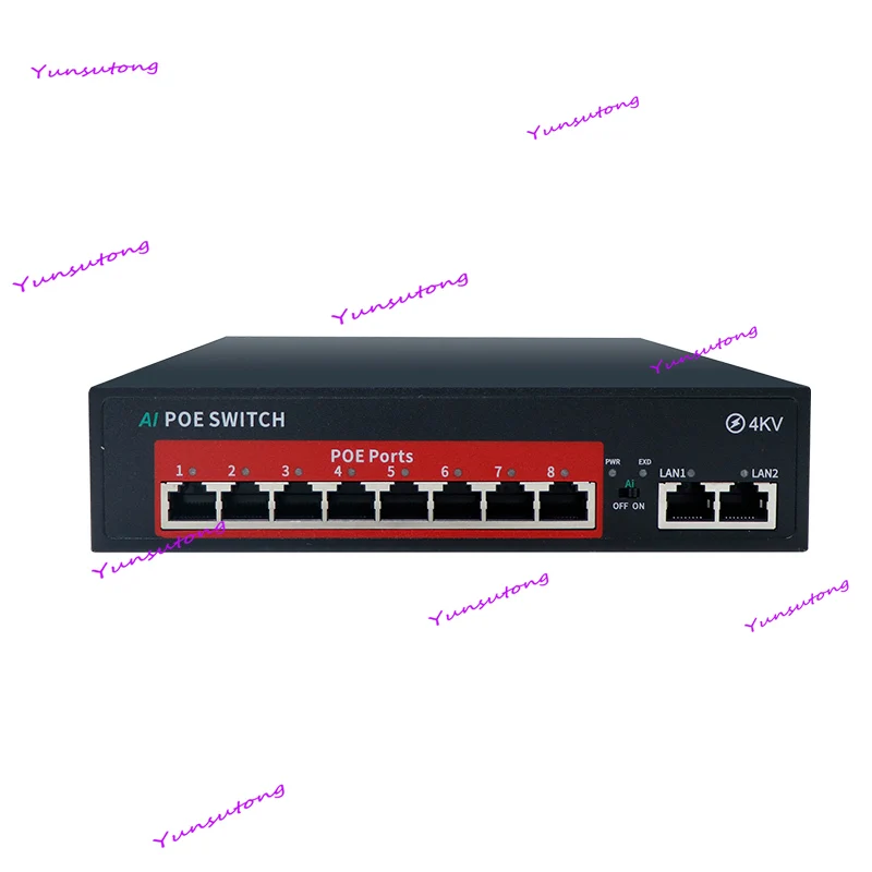 

8 port standard 48V national standard network surveillance camera POE switch