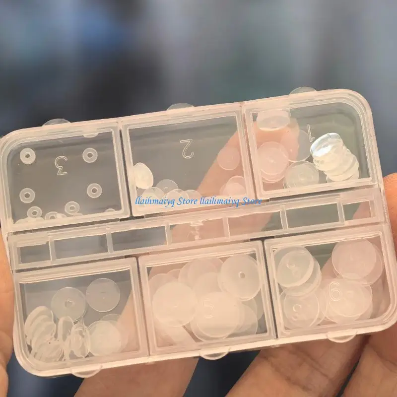 573B Comfortable Small Flying Saucer Eye Disc Travel friendly Silicone Invisible Gasket Ear Hole Skin Anti-friction Spacer