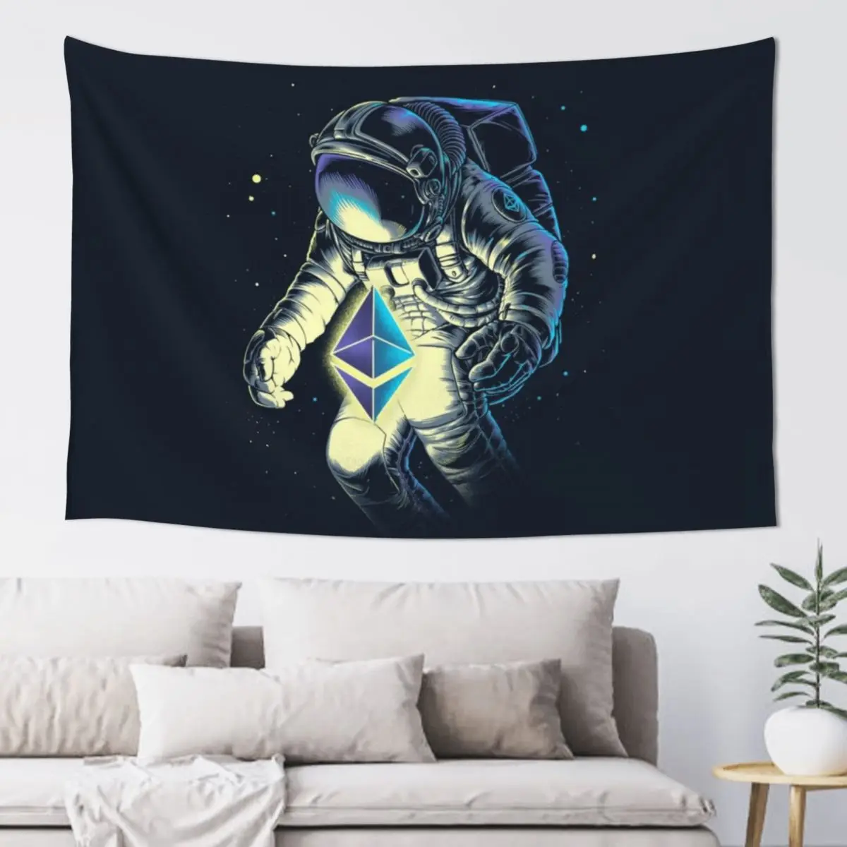 

Space Ethereum Tapestry Bedroom Decor Room Aesthetic Decor Luxury Living Room Decoration Tapestry