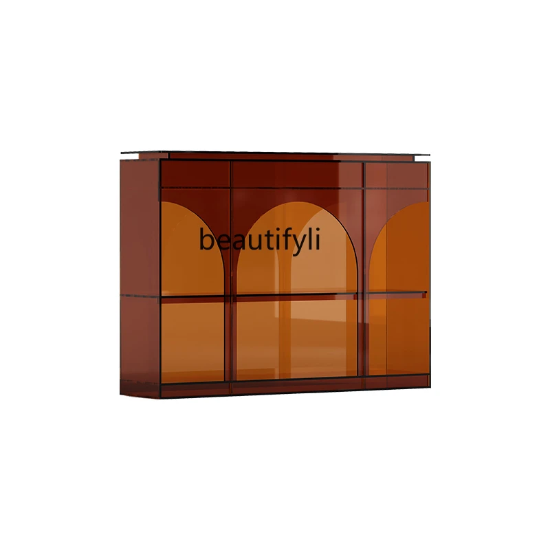 

Entry Door Hallway Acrylic Light Luxury Sideboard Cabinet Living Room Storage Entrance Console Wine Cabinet