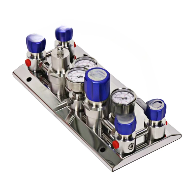 

Semi-automatic switching bus, semi-automatic switching gas pressure reducing valve control panel, one spare bus