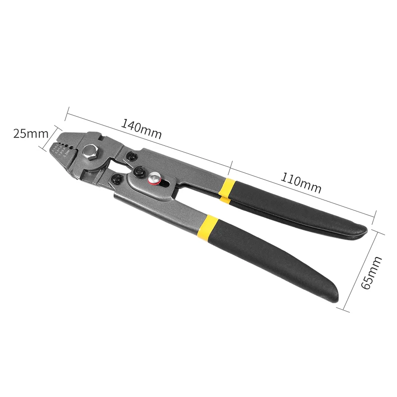 Wire Rope Crimping Tool Fishing Crimping Tool With 150/300PCS 1.2/1.5/2mm Aluminum Double Barrel Ferrule Crimping Loop Sleeve