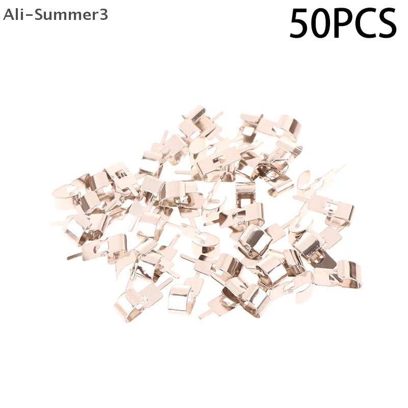 50PCS Spring Steel 18650 Battery Clip 18650 Battery Holder Battery Contact Battery Insert