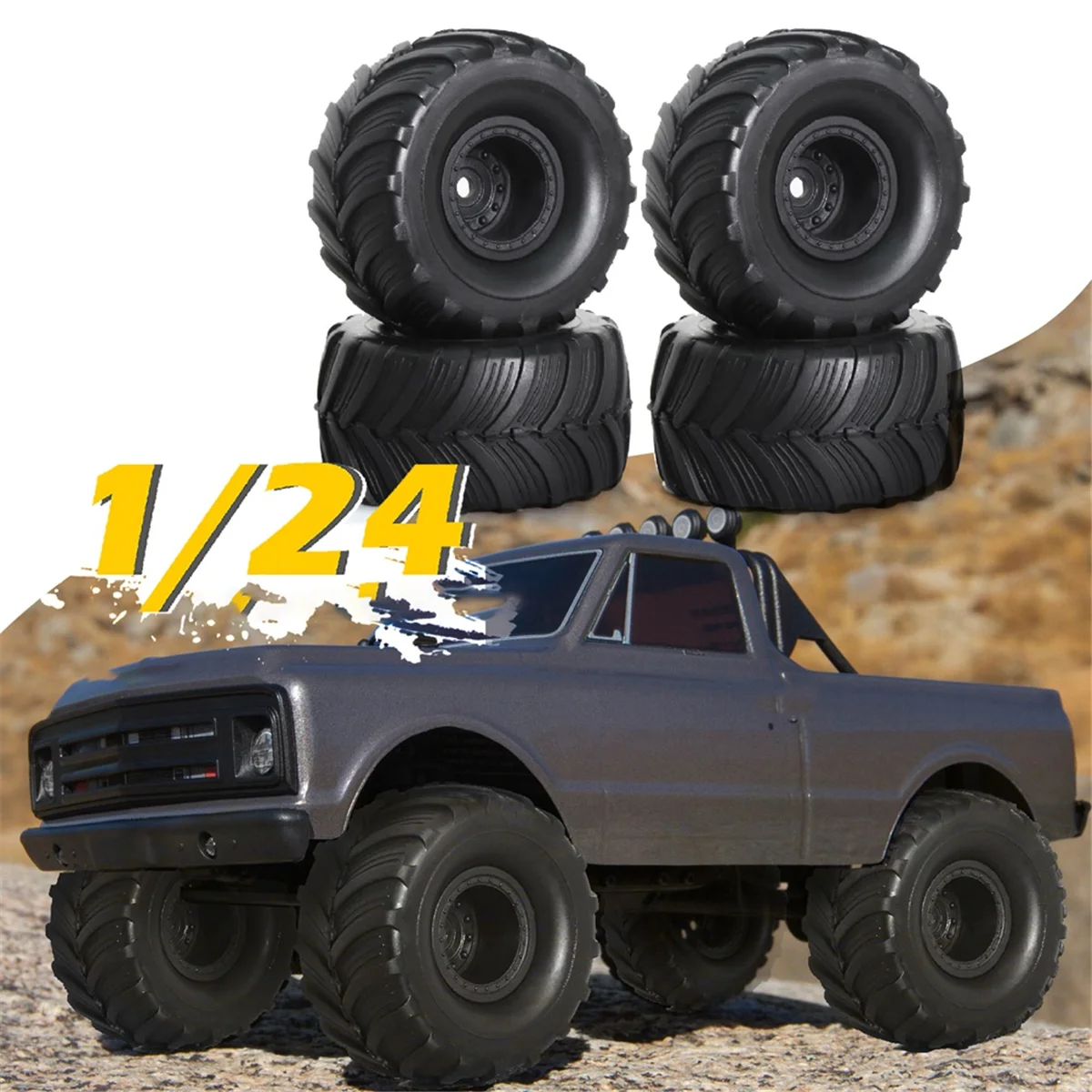 

B78B-для 1/18/24 имитация альпинистской шины T4-M грузовик SCX24 универсальная колесная шина FMS FCX24 Carisma Kaisima AX24
