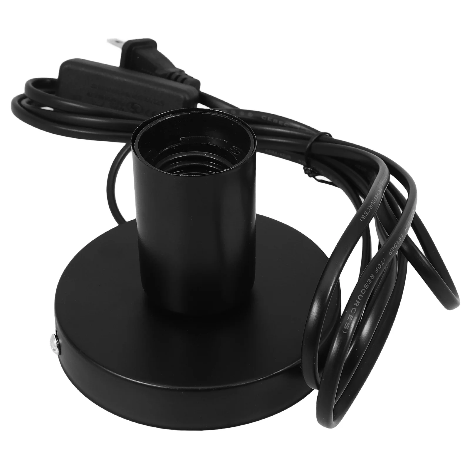 

Small Metal Industrial Table Lamp Base Desktop Light Socket E27 Screw Bulb Holder Base Cord Switch Us Plug Small Table Lamp