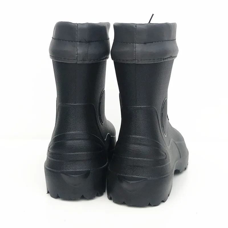 New Men Mid-calf Rain Boots EVA Lightweight Water Shoes Waterproof Thick Heels Fishing Boots Wellies Boots