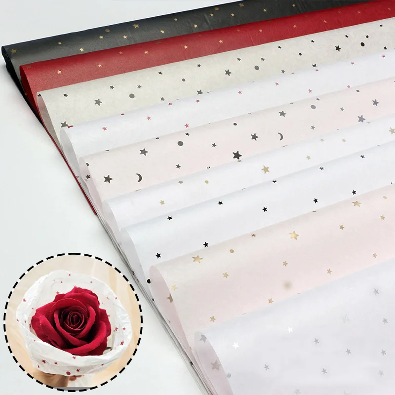 

20pcs sheet Cotton Bouquet Flower Wrapping Paper Star Moon Sydney Paper Wrapping Paper Flower Wrapping Paper Cake Baking Gift