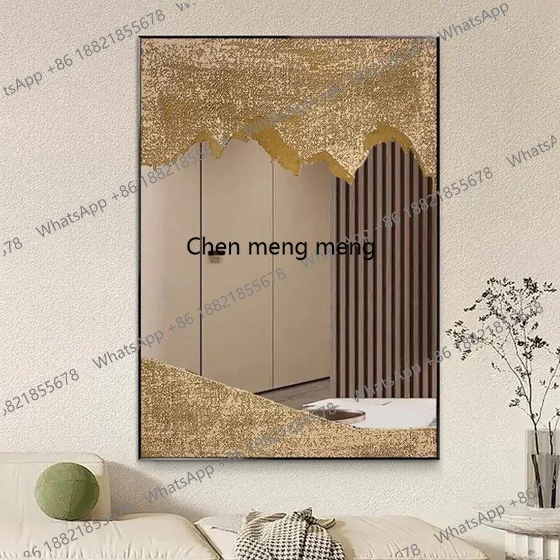 Living Room Modern Mirror Wall Decoration Aesthetic Traffic Nordic Bathroom Mirror Luxury Funky Square Spiegels Home Products