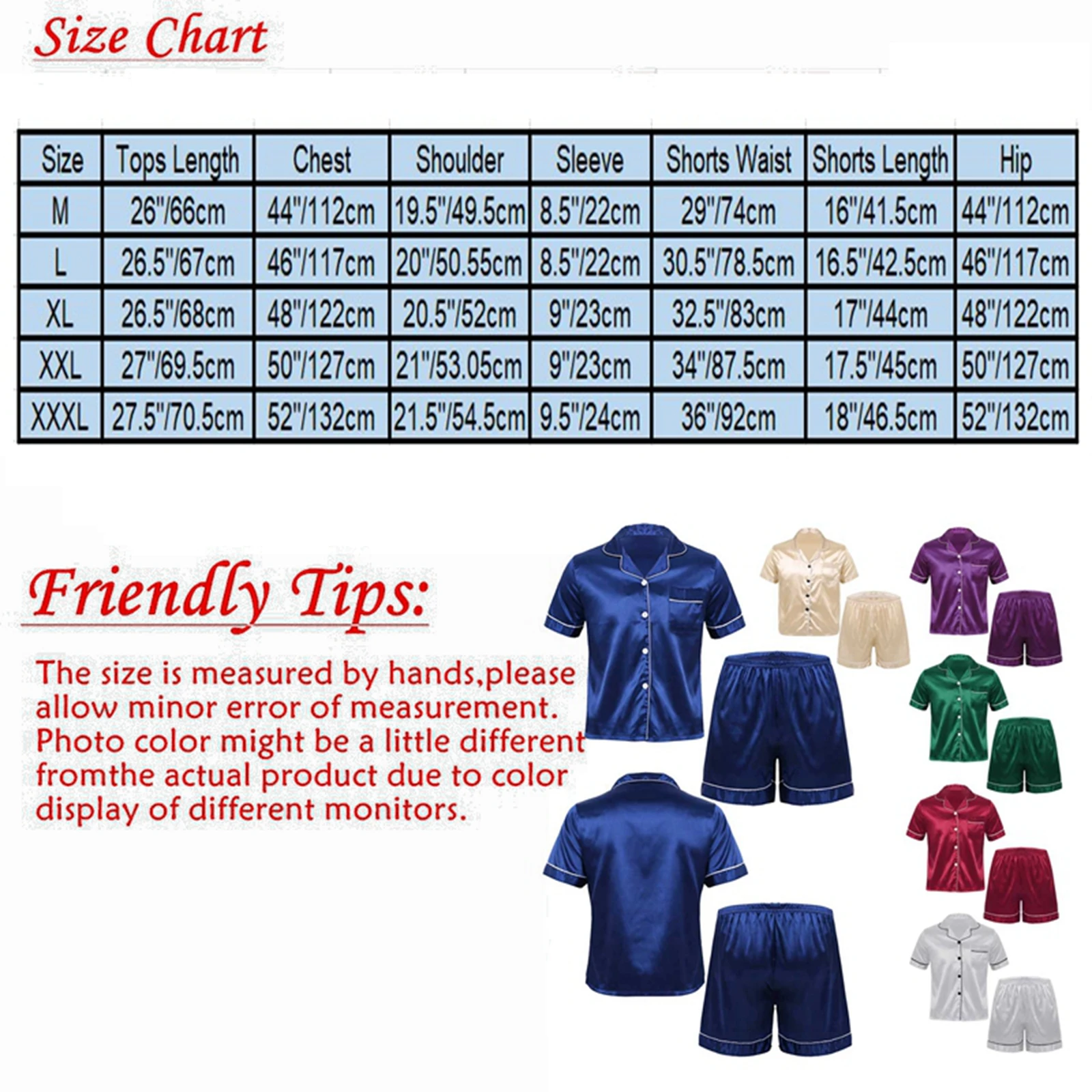 Men Two Piece Satin Sleep Outfits Set Sleepwear Short Sleeve And Shorts Classic Nightwear Bedroom Home Leisure Wear Pj Sets