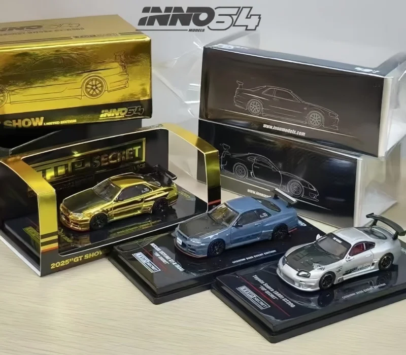1-64-r34-top-secret-supa-a80-suzhou-gt-show-modello-pressofuso-in-lega-limitata-decorazione-per-adulti-giocattoli-per-ragazzi-regalo-di-festa-per-bambini