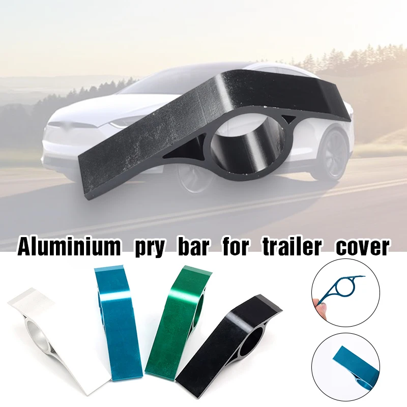 Wholesale 1pc Aluminum Alloy Trailer Cover Wrench Hitch Cover Pry Bar For Tesla Model Y Auto Accessories Removal Tools 10cm Long