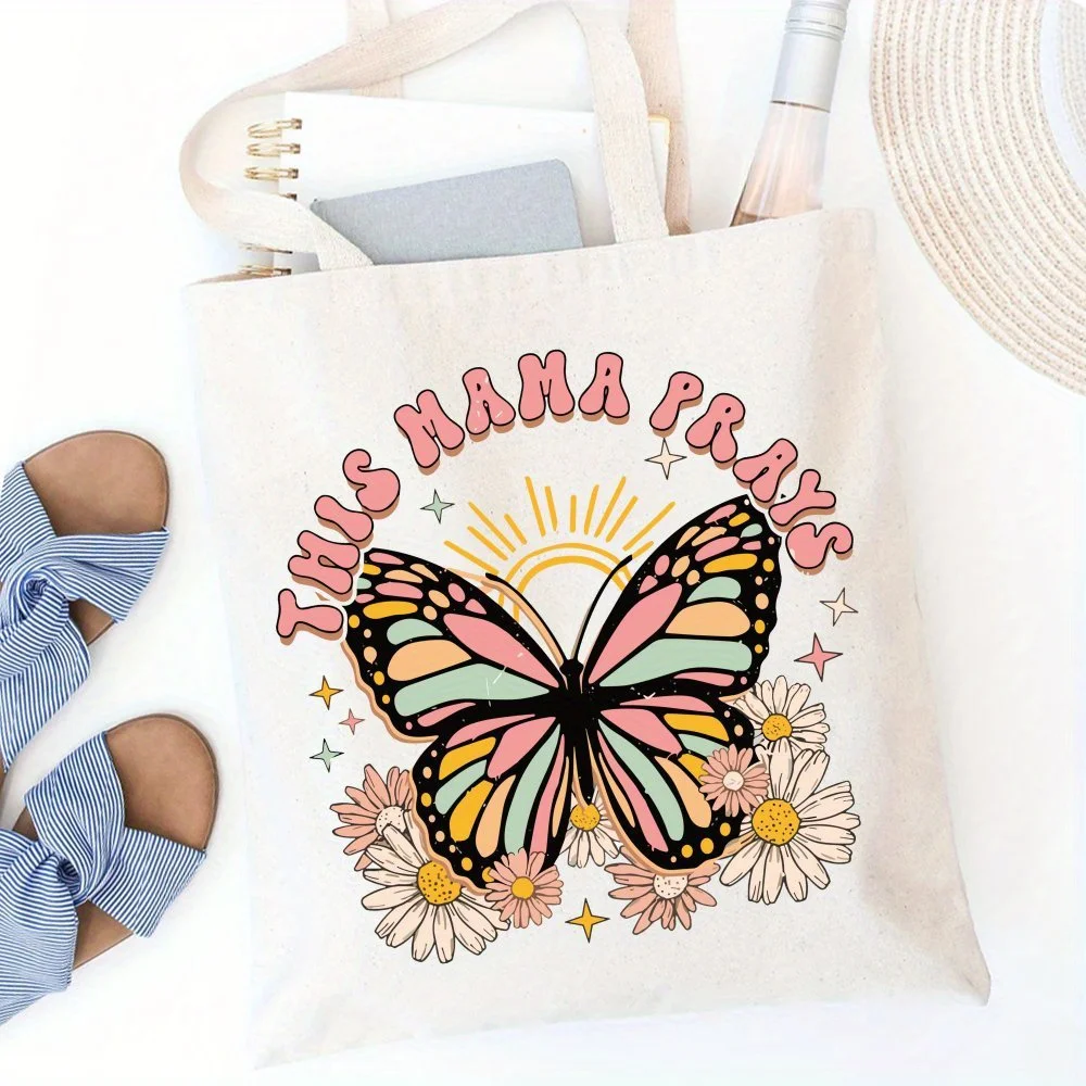 The Color Variation Is a Normal Manufacturing Characteristic and Not a Defect. Christian Mother's Day Tote Bag, Grandma Tote Bag