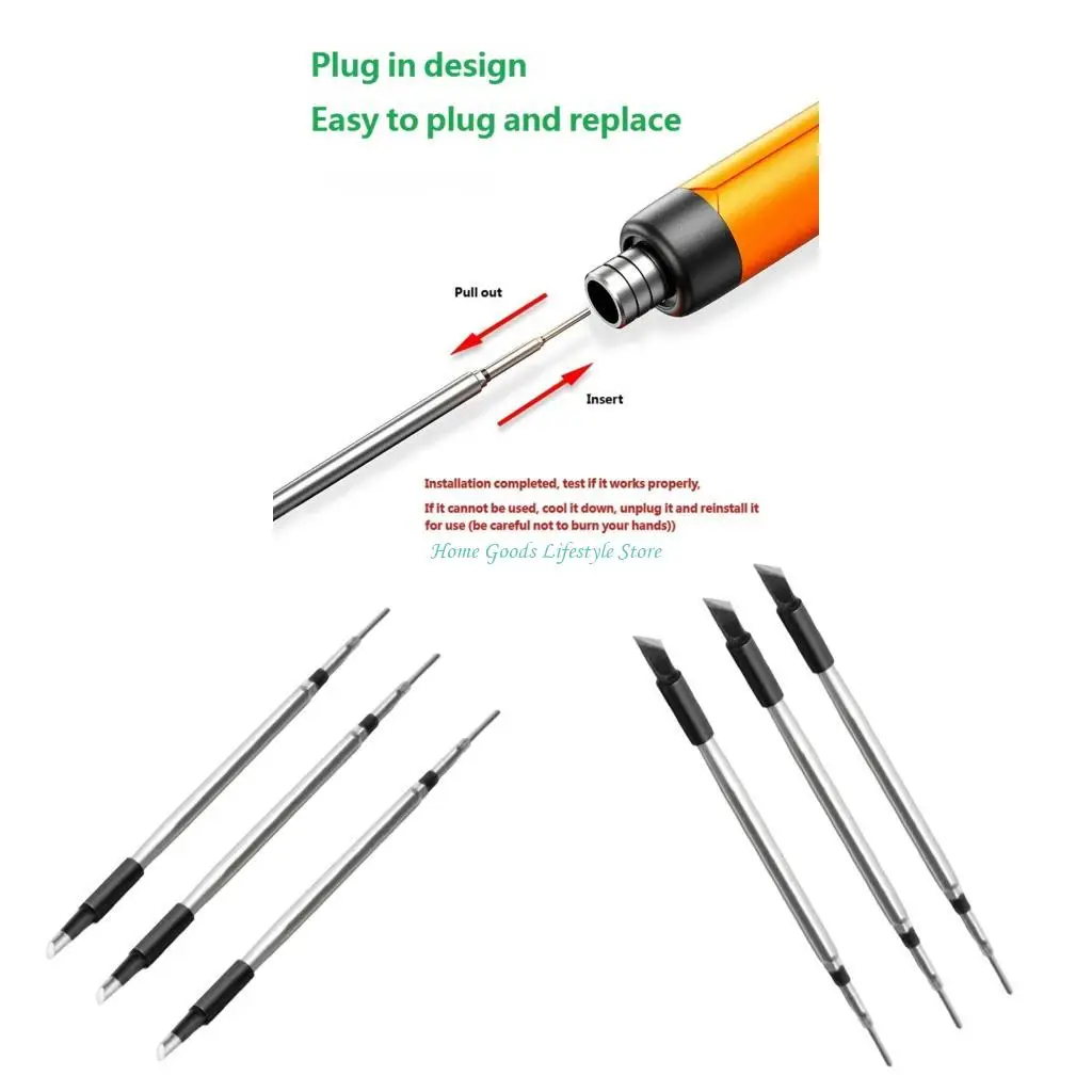 

E74E High Performances Soldering Iron Tip Featuring Round K Heads Optimized For Precise Soldering Work Tasks