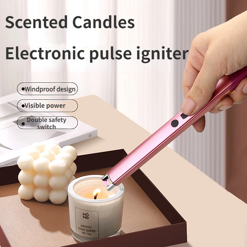 

New Hot Aromatherapy Candle Gas Personalized Creative Kitchen Stove Charging USB Portable Windproof Lighter Factory Direct Sales