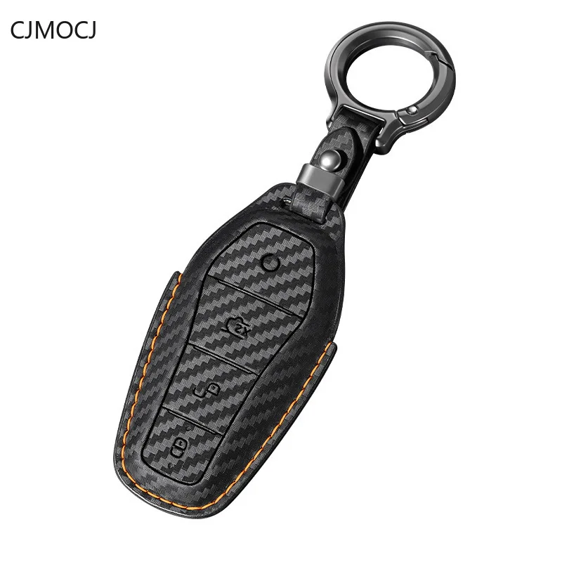 

Microfiber Leather Key Cover Case for BYD Qin Plus/Seal/Dolphin/Chaser/Han/Tang/Song L/Yuan Pro/Seagull/E2- Key Fob Shell