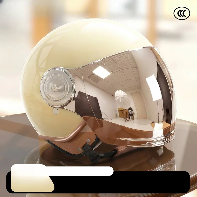 Motorcycle Electric Helmets Small-Circumference Helmets Unisex Vintage Helmets Winter Cute Capacete Aberto Cascos Para Moto