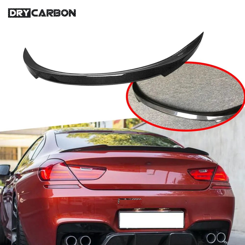 

For BMW 6 Series F06 M6 F12 F13 640i 640d 650i 2011-2017 Carbon Fiber Rear Trunk Spoiler Tail Wing Car Body Kits Accessories FRP