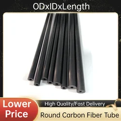 500MM Length High Quality Carbon Fiber Tubes,OD2-8MM , can be used for model airplane， kite ，fixing bar.