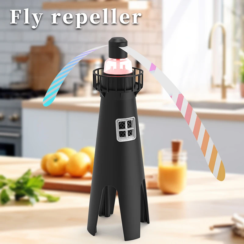 Wiederaufladbarer Fliegenfänger für den Haushalt, Elektrischer Mücken-, Motten- und Fruchtfliegenvertreiber für Küche, Picknick und Camping – Detail 1