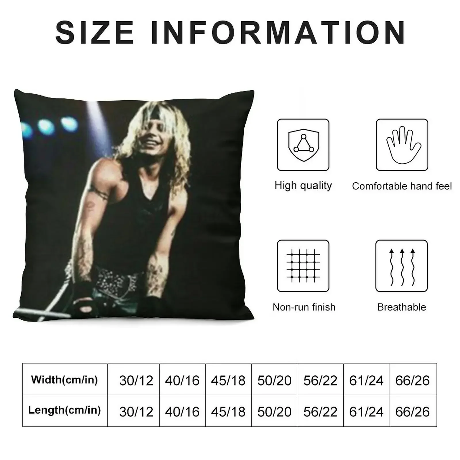 Vince Neil - Poster Throw Pillow Luxury Pillow Case Pillowcases pillow