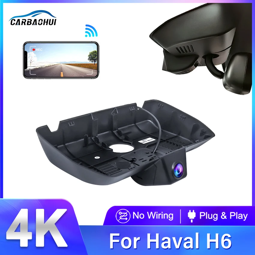 

UHD 4K 2160P Car DVR For Great Wall HAVAL H6 2017 2018 2019 2020 2021 Dash Cam Front and Rear Camera WiFi Driving Video Recorder