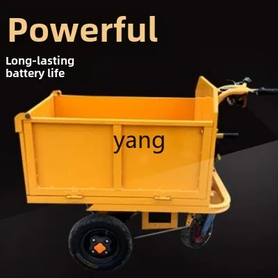 LTT construction site electric gray bucket car tricycle trolley tipping bucket small pull