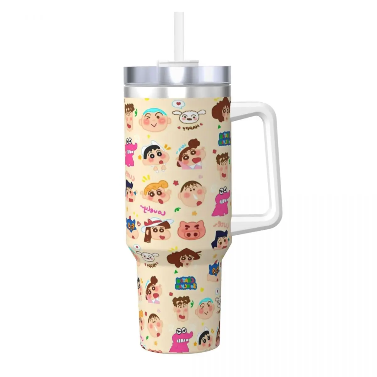 

Crayons Shin-chans Stainless Steel Tumbler Animate Beach Mugs Cup 40oz Coffee Mug Keep Heat Cold and Hot Milk Tea Water Bottle