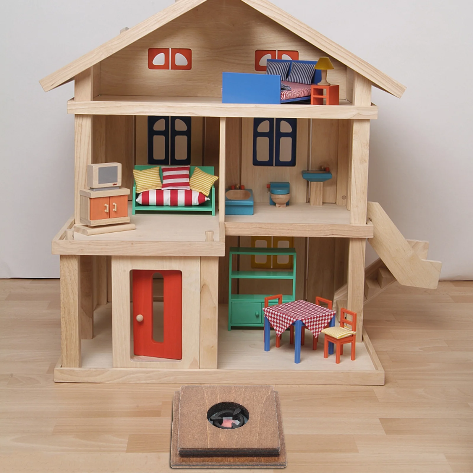 مقعد طهي صغير، ديكور واقعي ورقيق لبيت الدمى، ملحقات منزلية صغيرة للأطفال، مصغرة