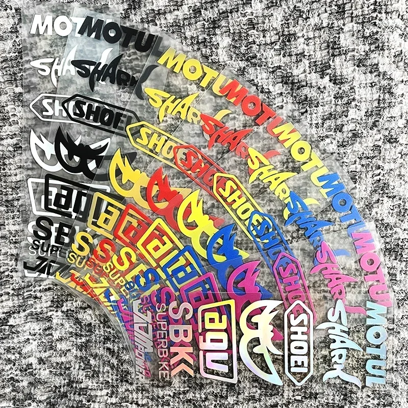 Sponsor Motorcycle Stickers Waterproof for Motorbike Fuel Tank Helmet Fender Fairs Decoration Cover Scratches Vinyl Decals