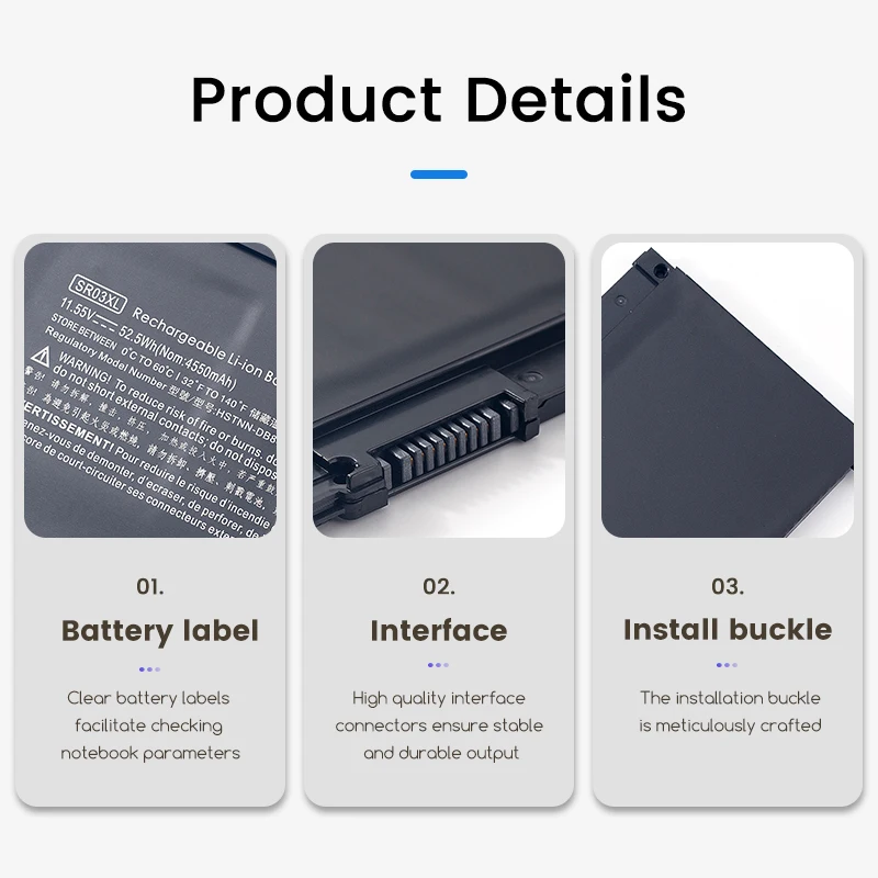 SR04XL SR03XL laptop battery for HP Omen 15-CE0XX 15-DC0XX series 15-CE015DX 15-DC0003LA Pavilion 15-CB0XX laptop battery