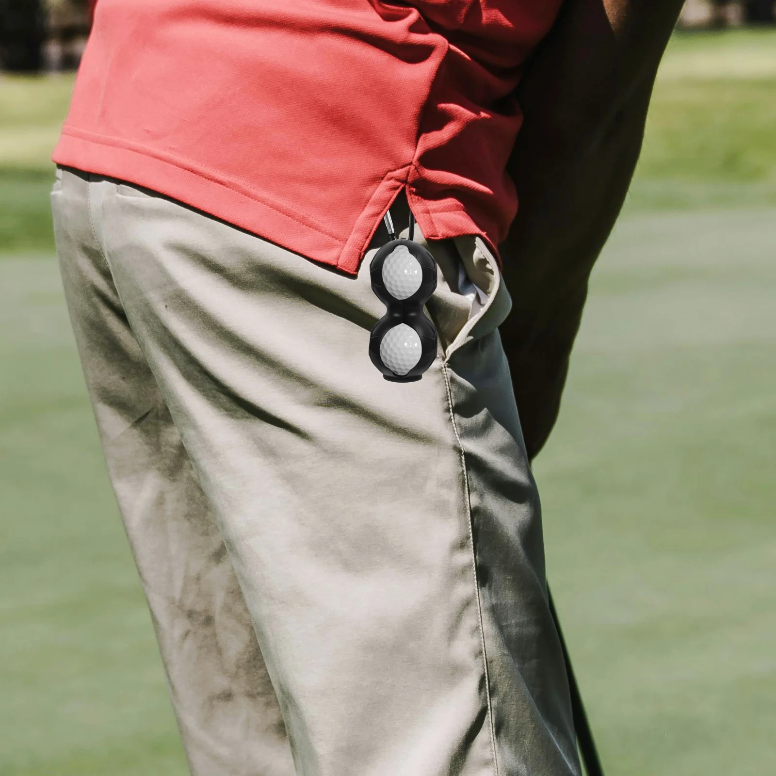

2Pcs Portable Golf Ball Holder Easy Insertion Quick Release System Compact Size Perfect for Travel Golf Supplies for Men